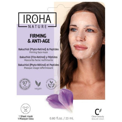 Face mask Iroha Tissue Face Mask With Bakuchiol &amp; Peptides 23 ml