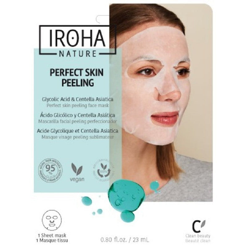 Iroha Tissue Face Mask With Glycolic Acid &amp; Centella 23 ml