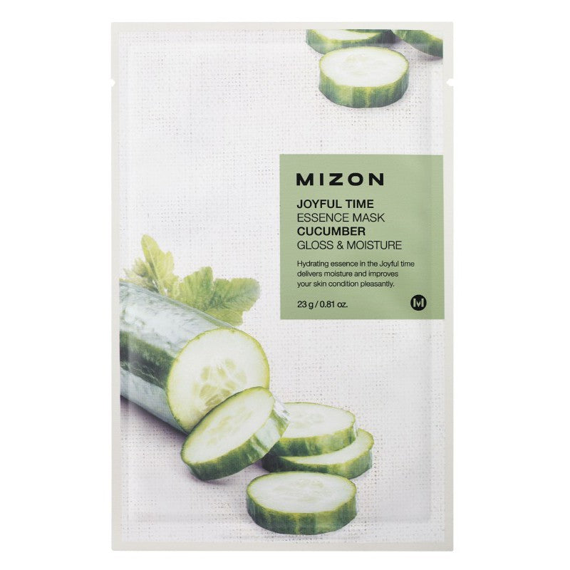 Face mask Mizon Joyful Time Essence Mask Cucumber MIZ888890118, with cucumber, 23 g