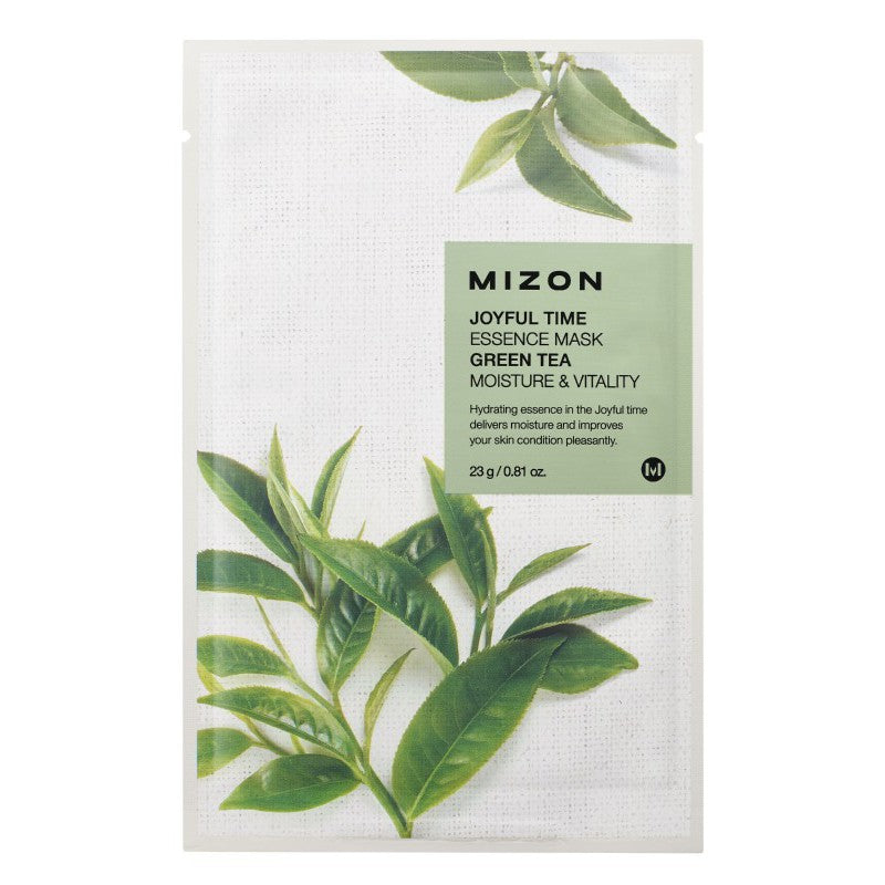 Face mask Mizon Joyful Time Essence Mask Green Tea MIZ888890112, with green tea, 23 g