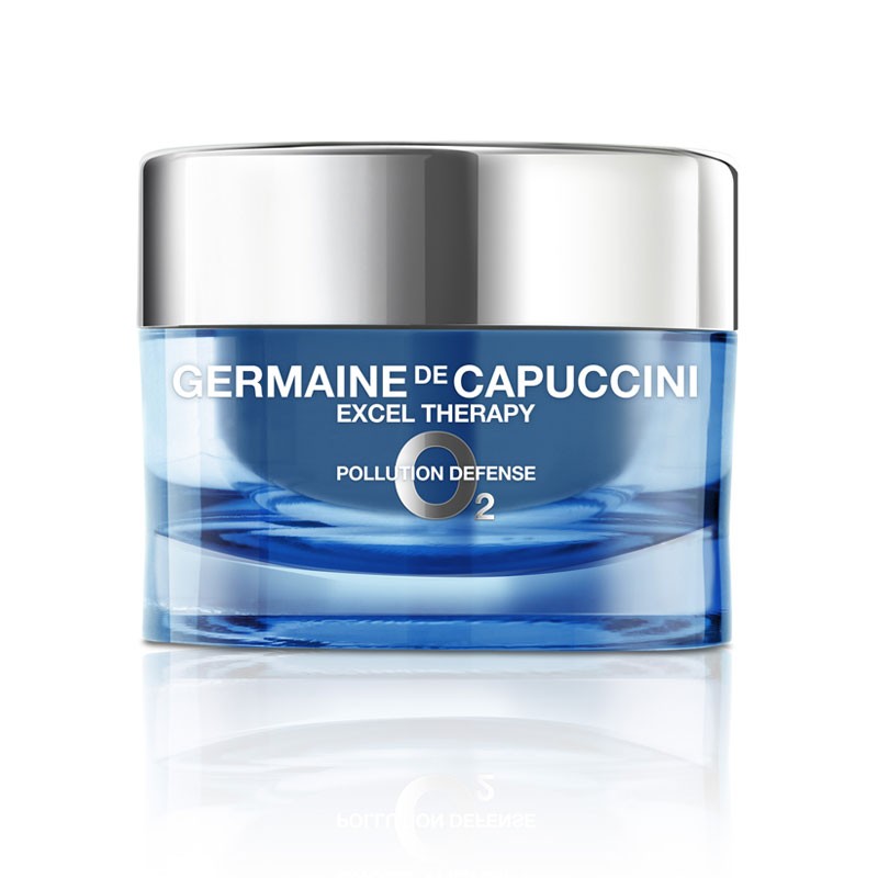 Germaine de Capuccini EXCEL THERAPY O2 POLLUTION face cream with oxygen 50 ml + gift T-LAB Shampoo/conditioner
