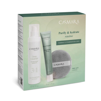 Casmara Purifying Set Oxygenating Serum &amp; Hydrating CASAL2103 for all types of dehydrated skin