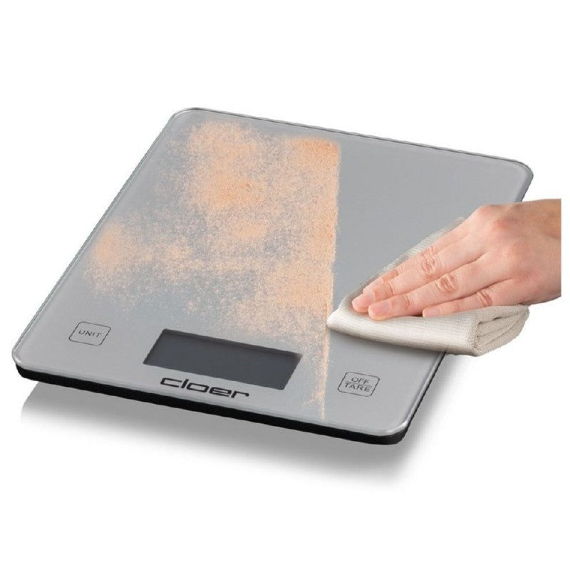 Kitchen scales Cloer 6878 silver, weighing up to 10 kg, gray