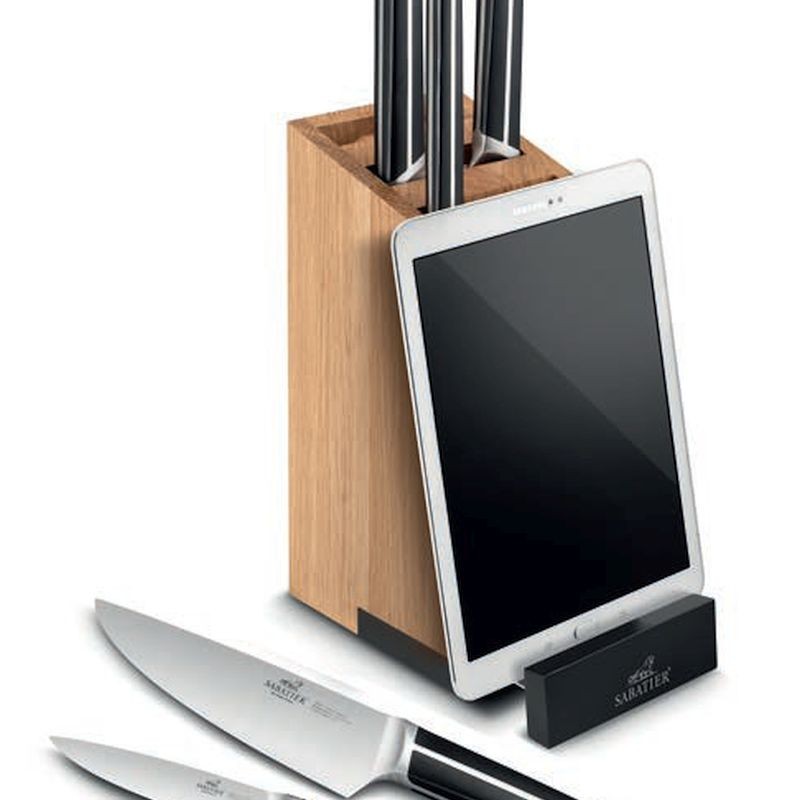 Set of kitchen knives SABATIER with stand CHIRON