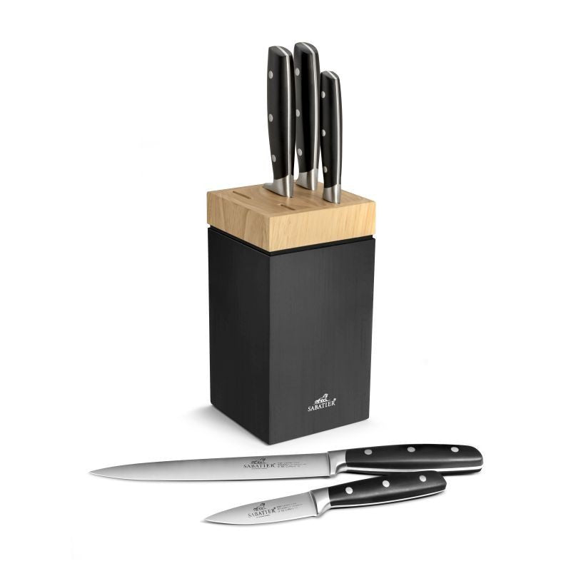 Set of kitchen knives SABATIER with stand JANUS