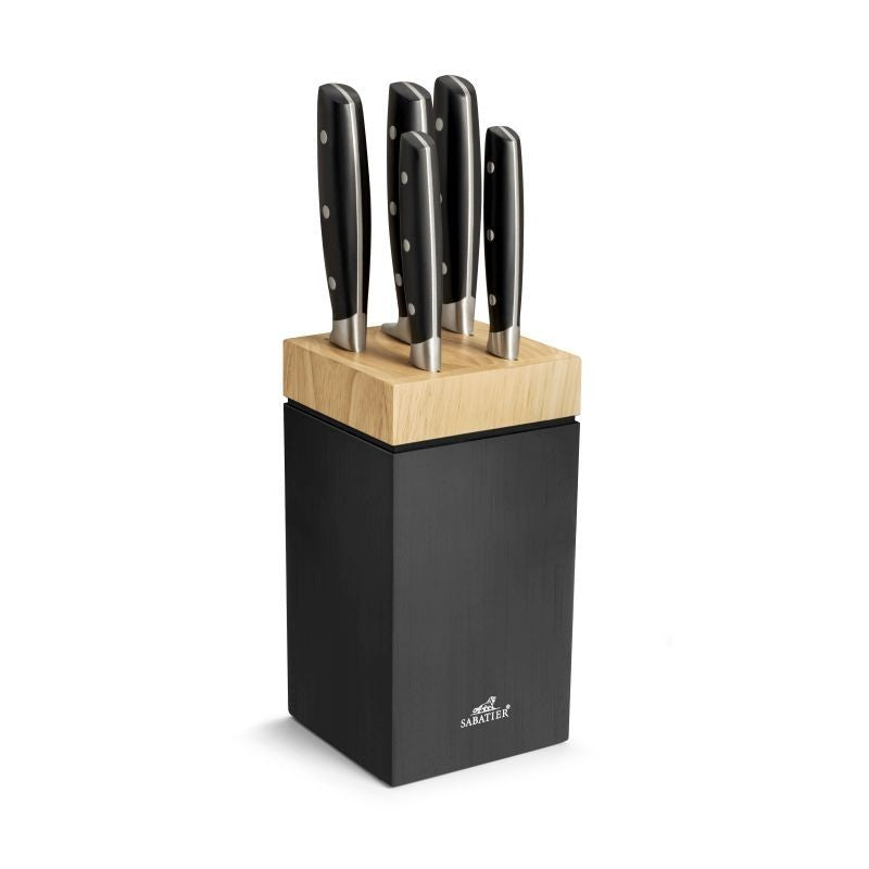 Set of kitchen knives SABATIER with stand JANUS