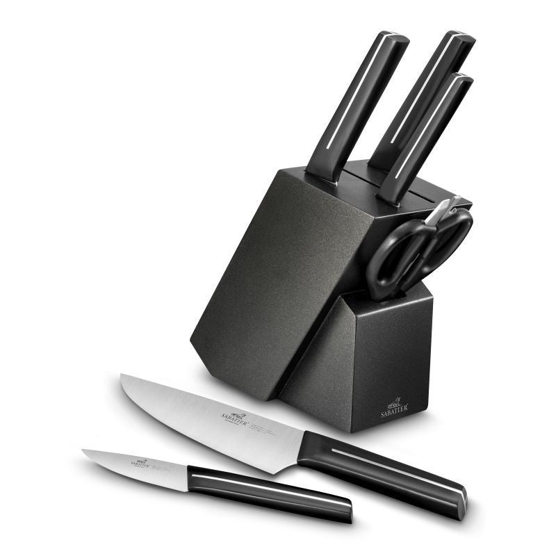 Set of kitchen knives SABATIER with stand OWELL