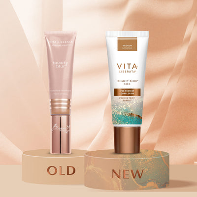 Vita Liberata Beauty Blur Odos aspalvį koreguojantis pagrindas 30 ml +dovana namų kvapas