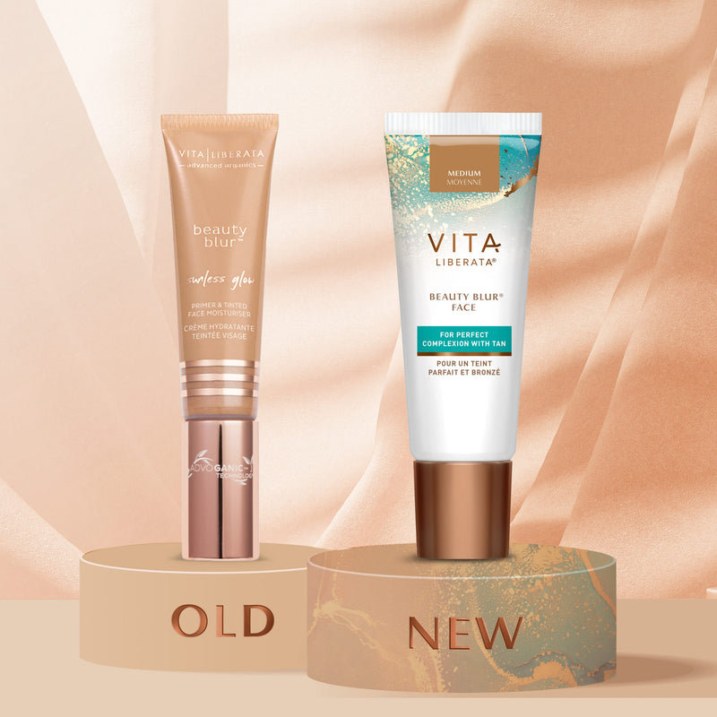 Vita Liberata Beauty Blur With Tan Skin tone correcting foundation with self-tanning effect 30 ml +home fragrance gift