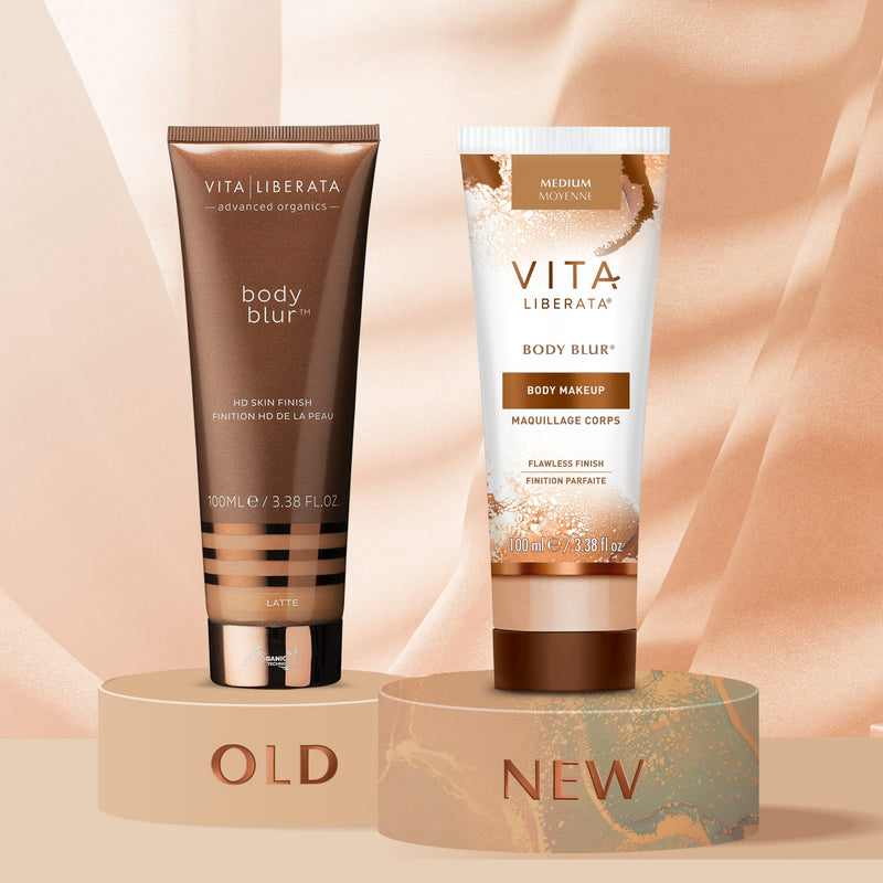 Vita Liberata Body Blur Instant Skin Finish - Momentinio poveikio kremas, kūno makiažas 100ml +dovana purškiamas namų kvapas