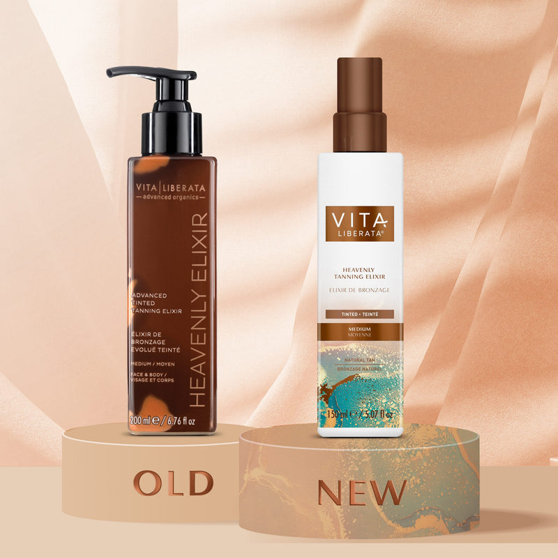 Vita Liberata Heavenly self-tanning elixir with external bronzer Medium 150 ml + home fragrance gift