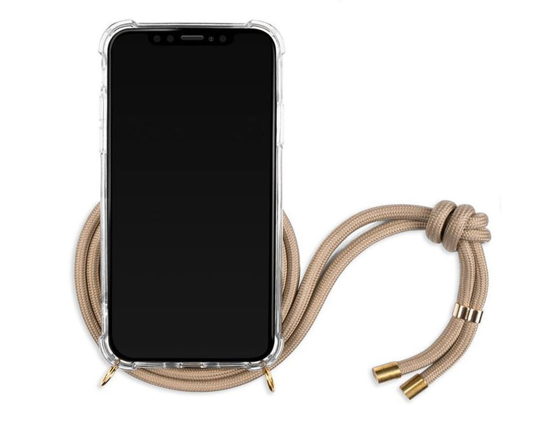 Lookabe Necklace iPhone Xs gold nude loo008