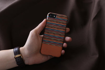 MAN&WOOD case for iPhone 7/8 browny check black