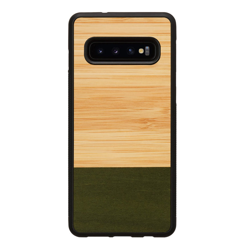 MAN&amp;WOOD Чехол для смартфона Galaxy S10 бамбуковый лес черный