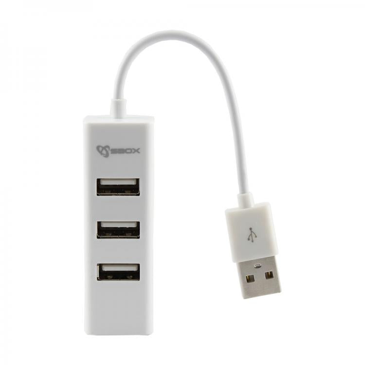 Sbox H-204W USB-концентратор на 4 порта, кокосовый белый