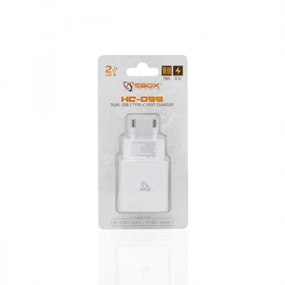 Домашнее USB-зарядное устройство Sbox HC-099, белое