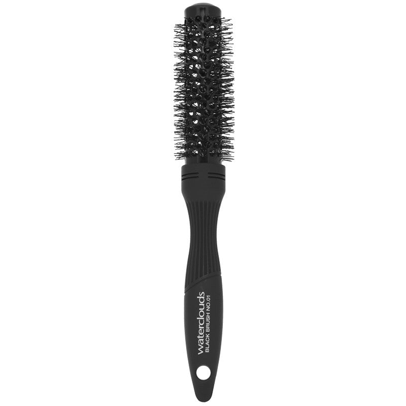 Waterclouds Black Brush NO.01 plaukų šepetys (25mm) +dovana Previa plaukų priemonė
