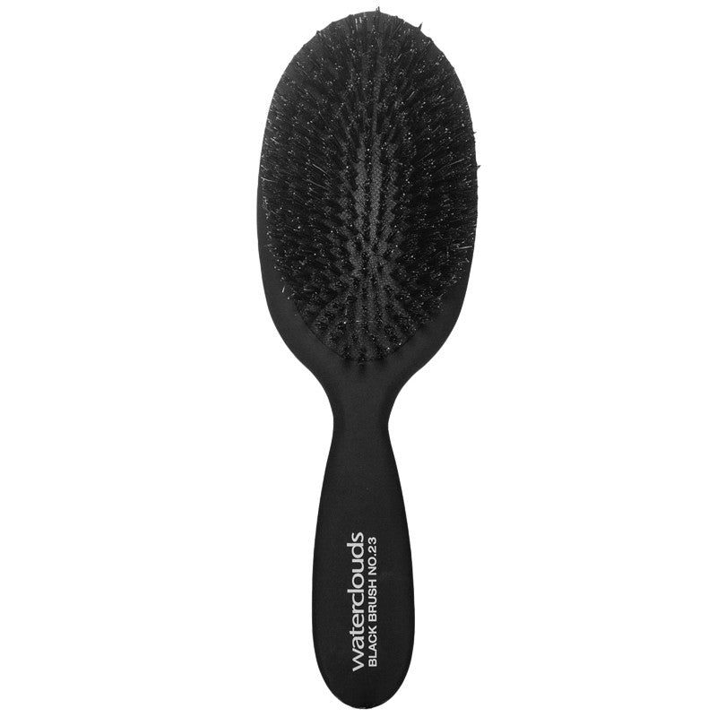 Waterclouds Black Brush No.23 plaukų šepetys +dovana Previa plaukų priemonė