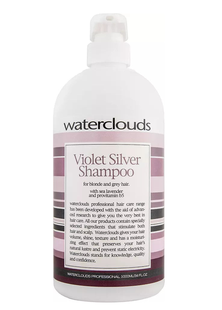 Waterclouds Violet Silver Shampoo Shampoo for light or gray hair + gift Previa hair product