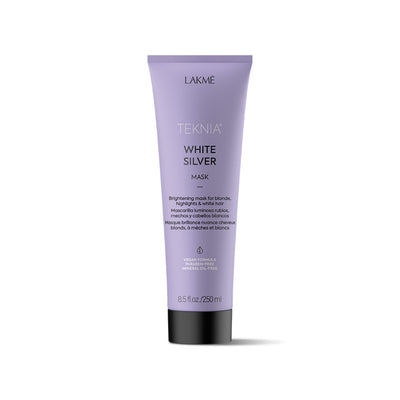 Lakme Teknia White Silver Mask нейтрализующая желтизну маска для волос + подарочный продукт для волос Previa