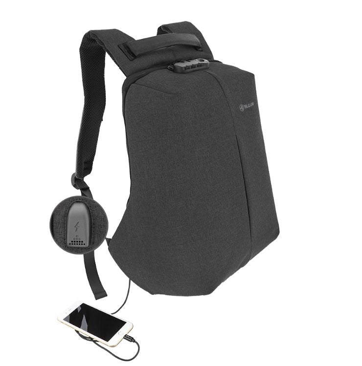 Рюкзак для ноутбука Tellur 15.6 Antitheft V2, USB-порт, черный