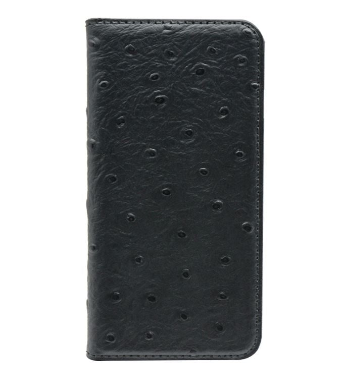 Чехол Tellur Book Натуральная Кожа Страуса для iPhone 7 черный