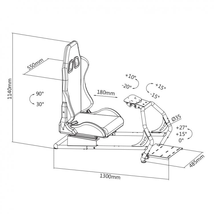 White Shark RSC-303 King of Speed ​​Racing simulation cockpit