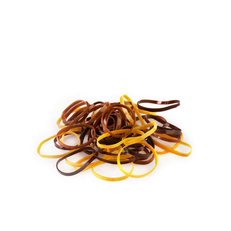 Small rubber bands for hair LABOR PRO, brown, pack of 12.