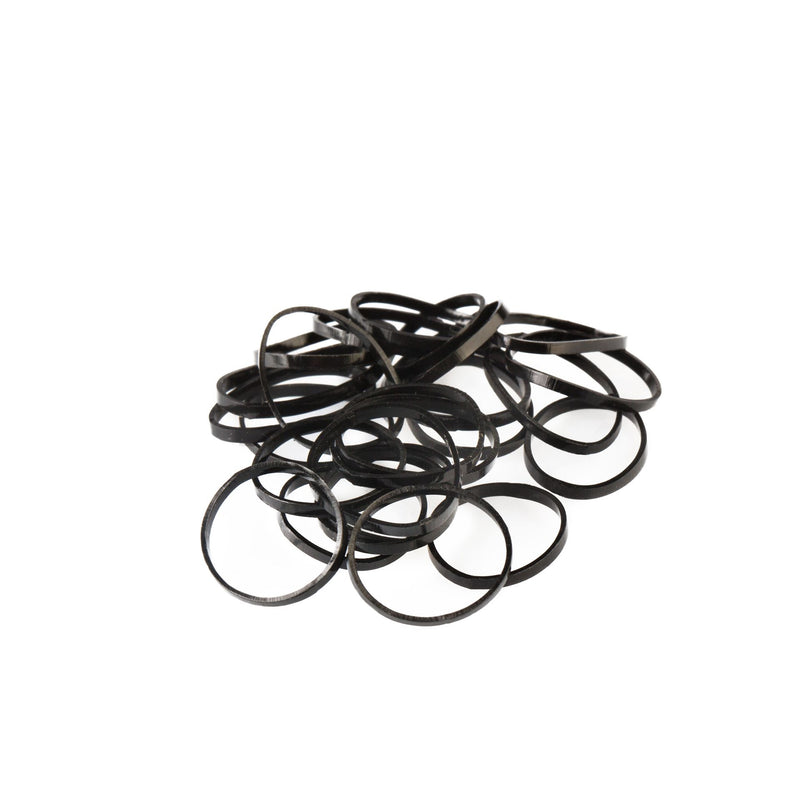 Small rubber bands for hair LABOR PRO, black, pack of 12.