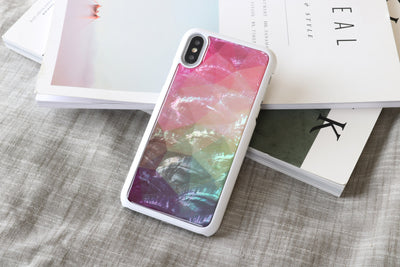 iKins SmartPhone case iPhone XS/S water flower white