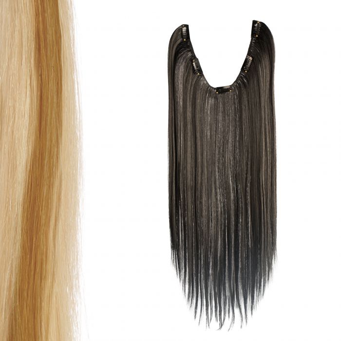 Synthetic hair tresses with clips 50cm long