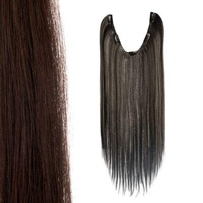 Synthetic hair tresses with clips 50cm long
