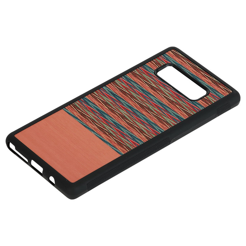 MAN&amp;WOOD Чехол для смартфона Galaxy Note 8 коричнево-клеточный черный