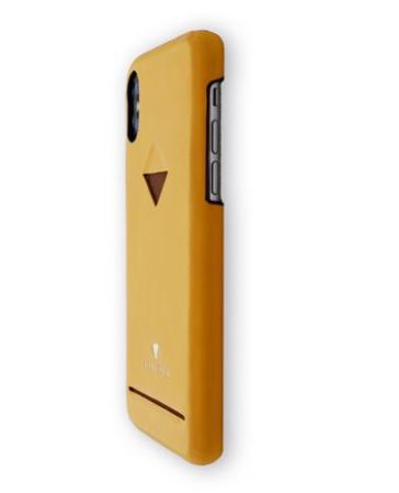 Задняя крышка слота для карт VixFox для iPhone X/XS горчично-желтого цвета