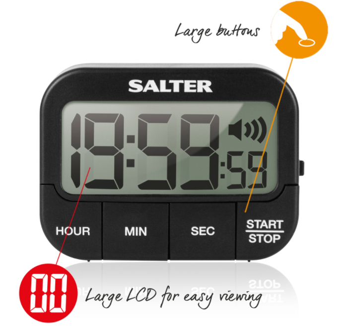Salter 355 BKXCDUEU16 Громкий звуковой сигнал с электронным таймером