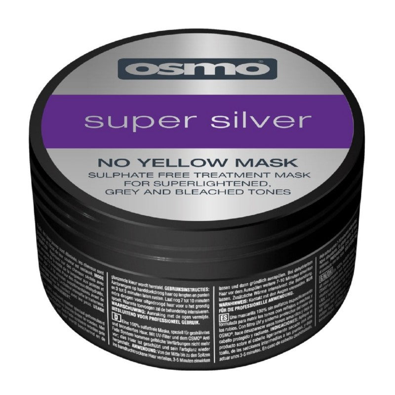 Ypač pilkinanti plaukų kaukė Osmo Super Silver No Yellow Mask OS064091, 100 ml +dovana Previa plaukų priemonė