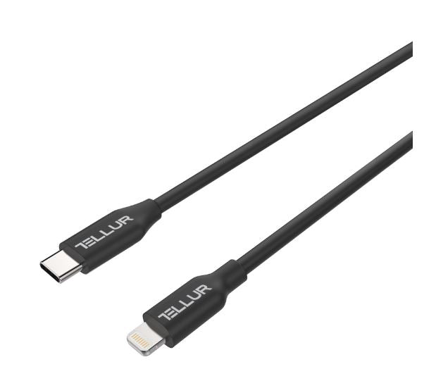 Tellur Data Cable Apple MFI Certified Type-C to Lightning 1m Black