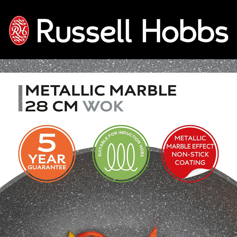 Russell Hobbs RH02812EU7 Вок с металлическим мрамором 28см