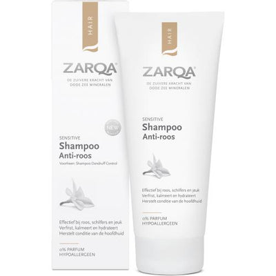 Шампунь против перхоти Zarqa Sensitive 200 мл + косметический продукт Previa в подарок 
