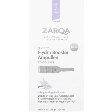 Zarqa hydra booster ampulės +dovana Previa kosmetikos priemonė