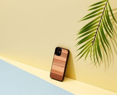 MAN&amp;WOOD case for iPhone 12 mini sabbia black