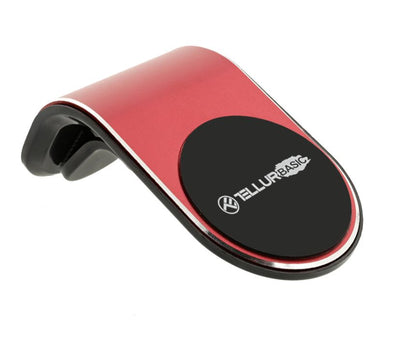 Автомобильный держатель телефона Tellur Basic, магнитный MCM7, крепление на вентиляционное отверстие, красный