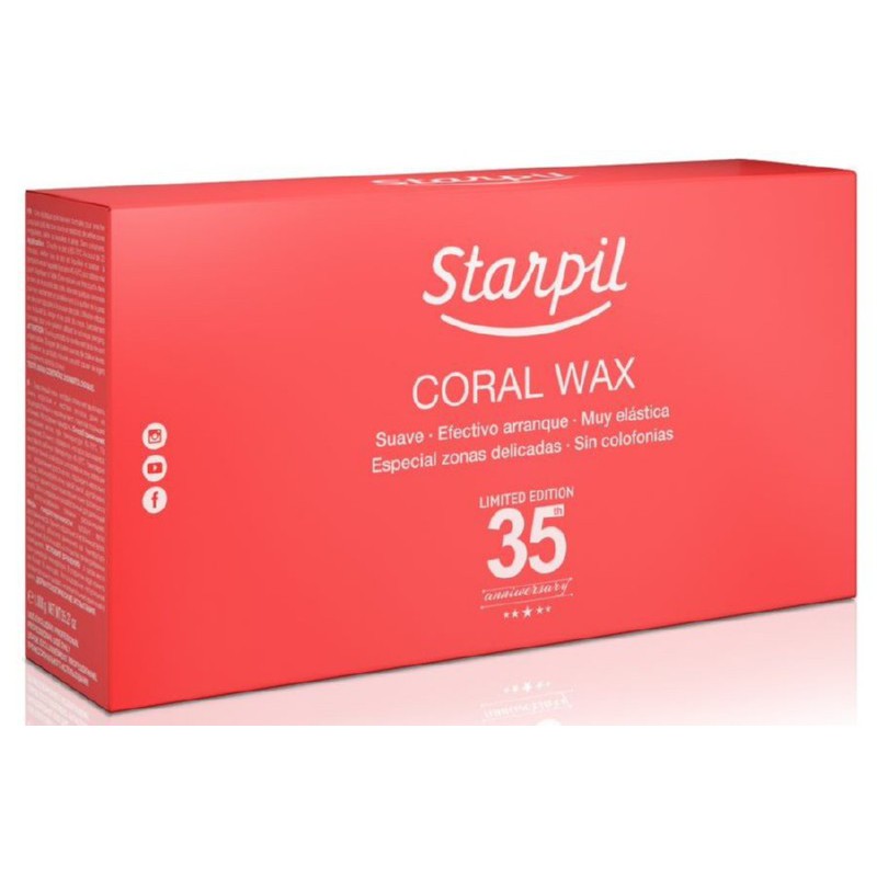 Воск для депиляции низкотемпературный плавящийся Starpil Coral STR3010256001, 1 кг