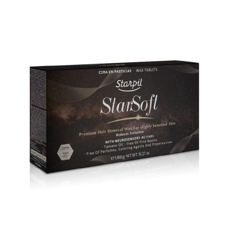 Žemoje temperatūroje besilydantis vaškas depiliacijai Starpil StarSoft Wax Tablets STR3010237003, ypač jautriai odai, 1 kg