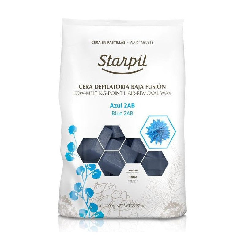 Low temperature melting wax for depilation Starpil STR3010202001, blue, 1 kg