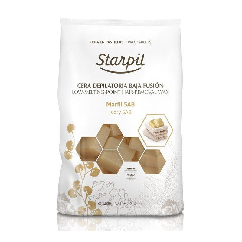 Low temperature melting wax for depilation Starpil STR3010208002, ivory, 1 kg