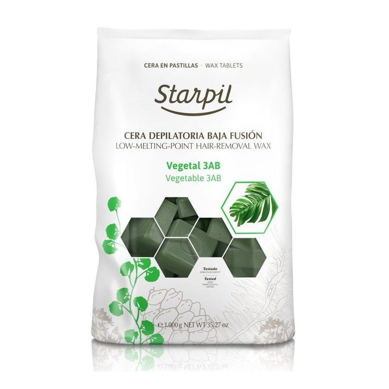 Воск для депиляции низкотемпературный плавящийся Starpil STR3010216001, растительный, 1 кг