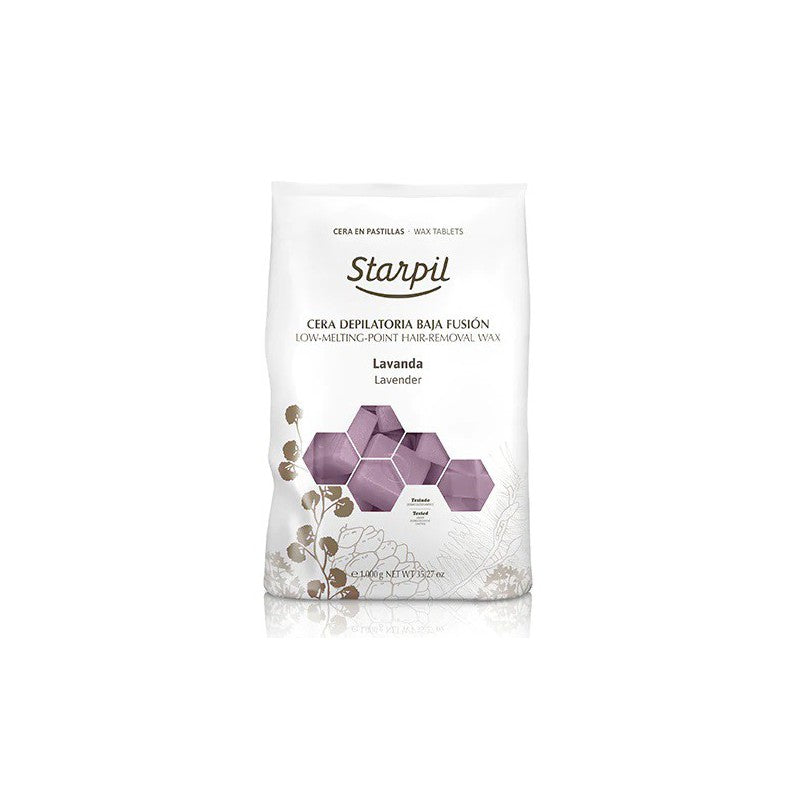 Low temperature melting wax for depilation Starpil STR3010277001, with lavender, 1 kg