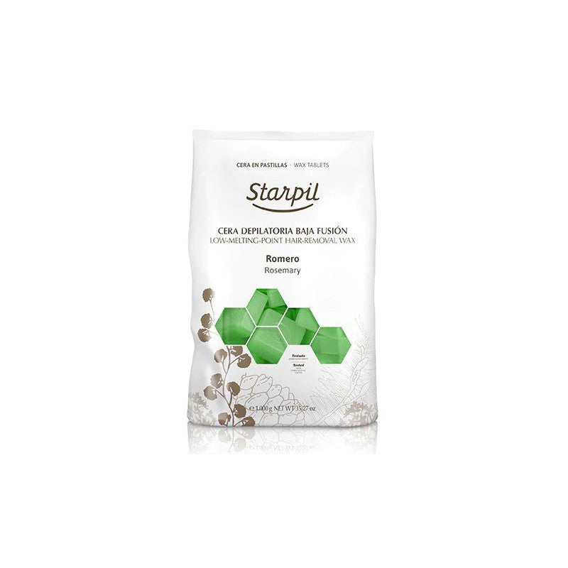 Low temperature melting wax for depilation Starpil STR3010280001, with rosemary, 1 kg