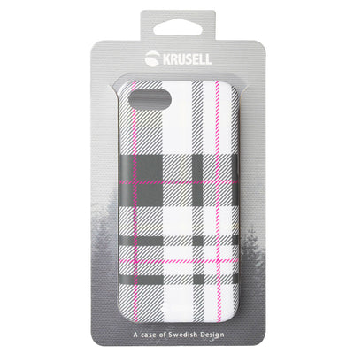 Krusell Limited Cover Apple iPhone 8/7 plaid light grey